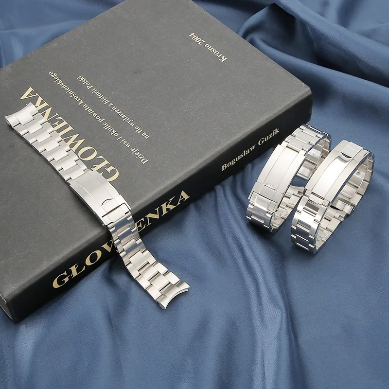 Stainless Steel Solid Three Bead Watch Band