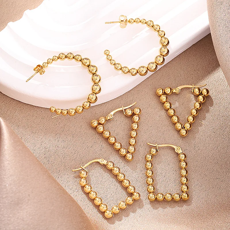 Women's Fashion Retro Temperament Geometric Ear Studs