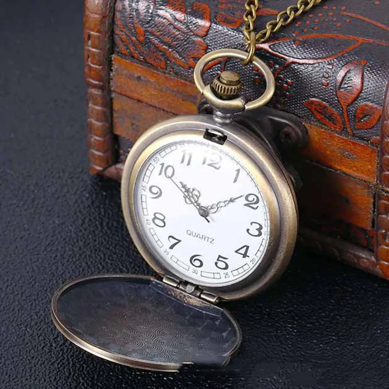 Exquisite Pocket Watch Train Series Suitable For The Elderly And Children