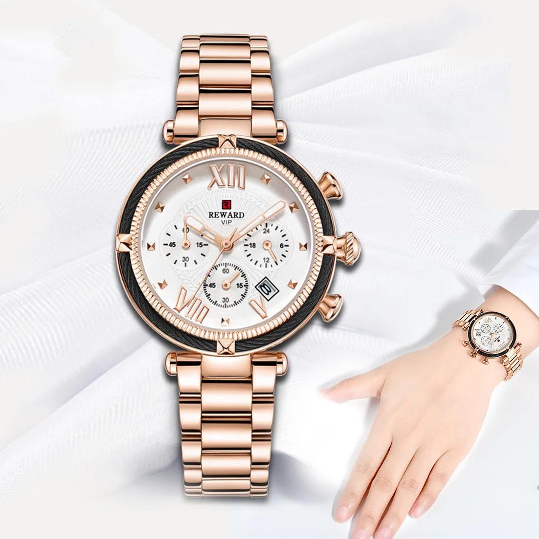 REWARD six-pin waterproof quartz watch
