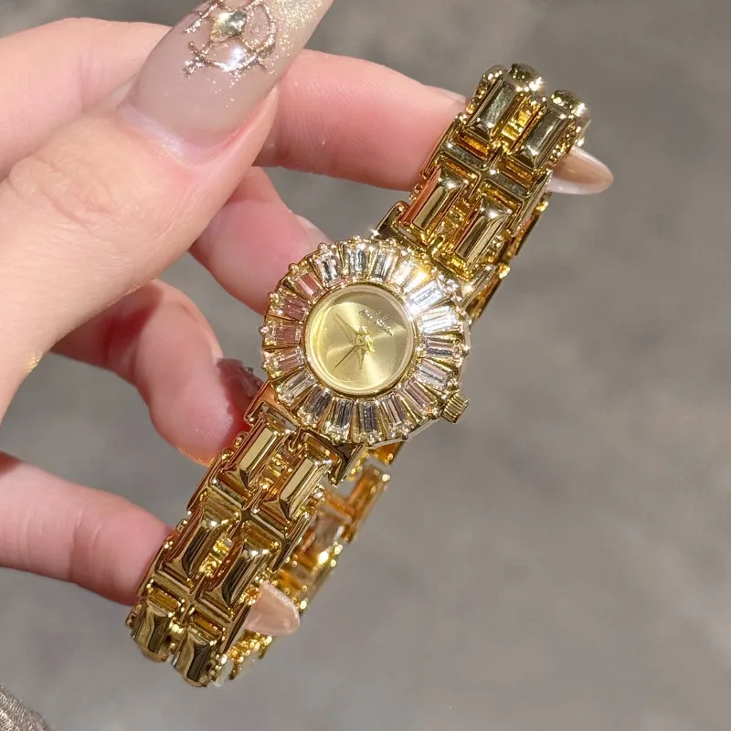 Luxury Niche High-end Watch With A Dazzling Diamond-studded Gold Designstylish And Sophisticated For Women