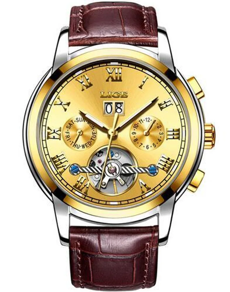 Tourbillon mechanical men's watch