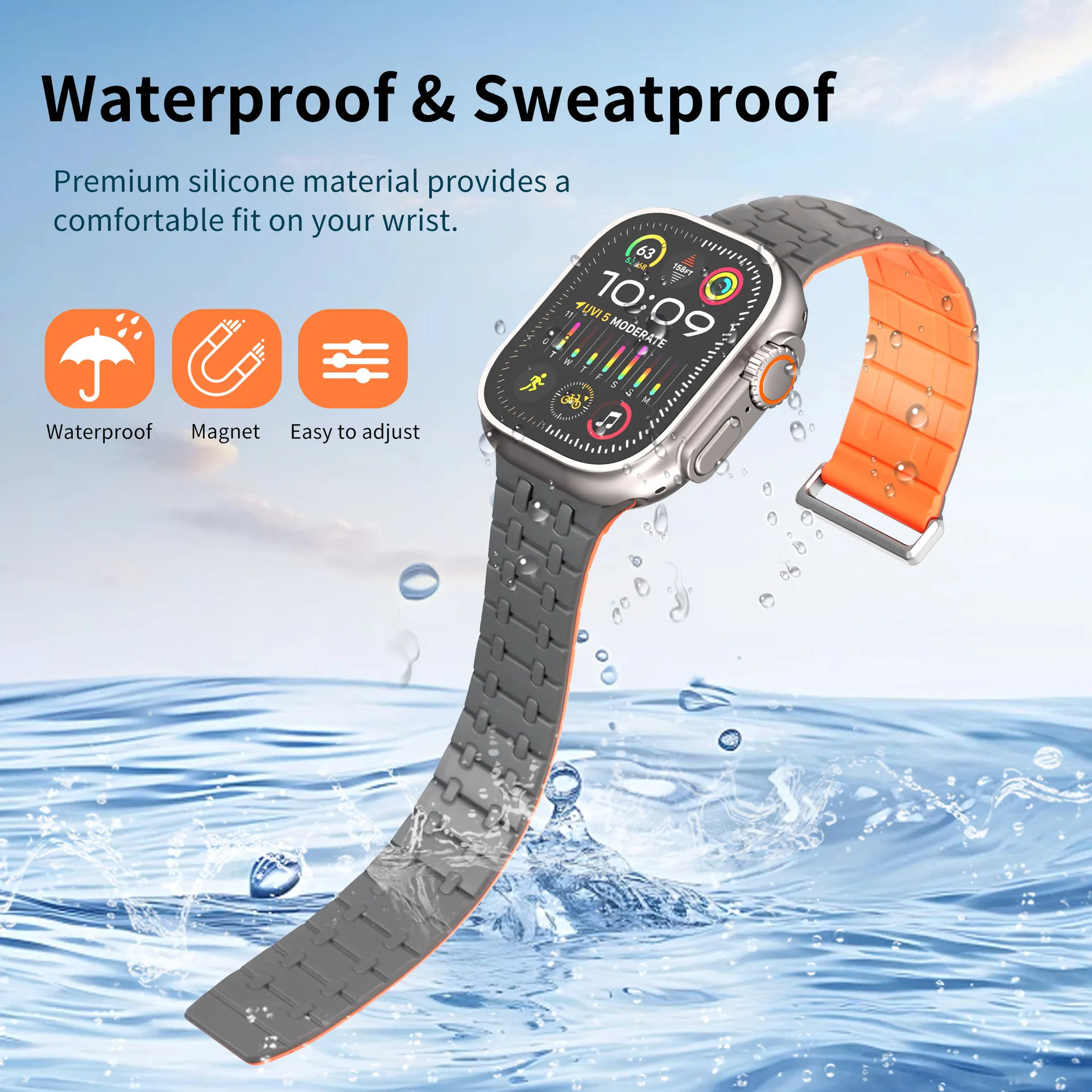 Silicone Magnetic Watch Band With A Premium Feel