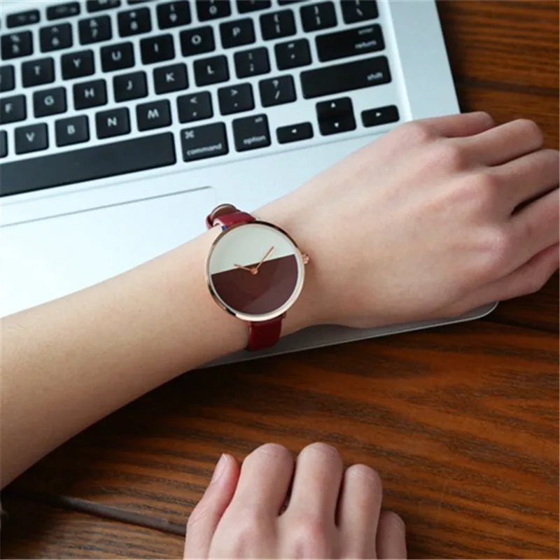 Students Korean Style Simple Women's Waterproof Fashion Quartz Watch Strap Foreign Trade