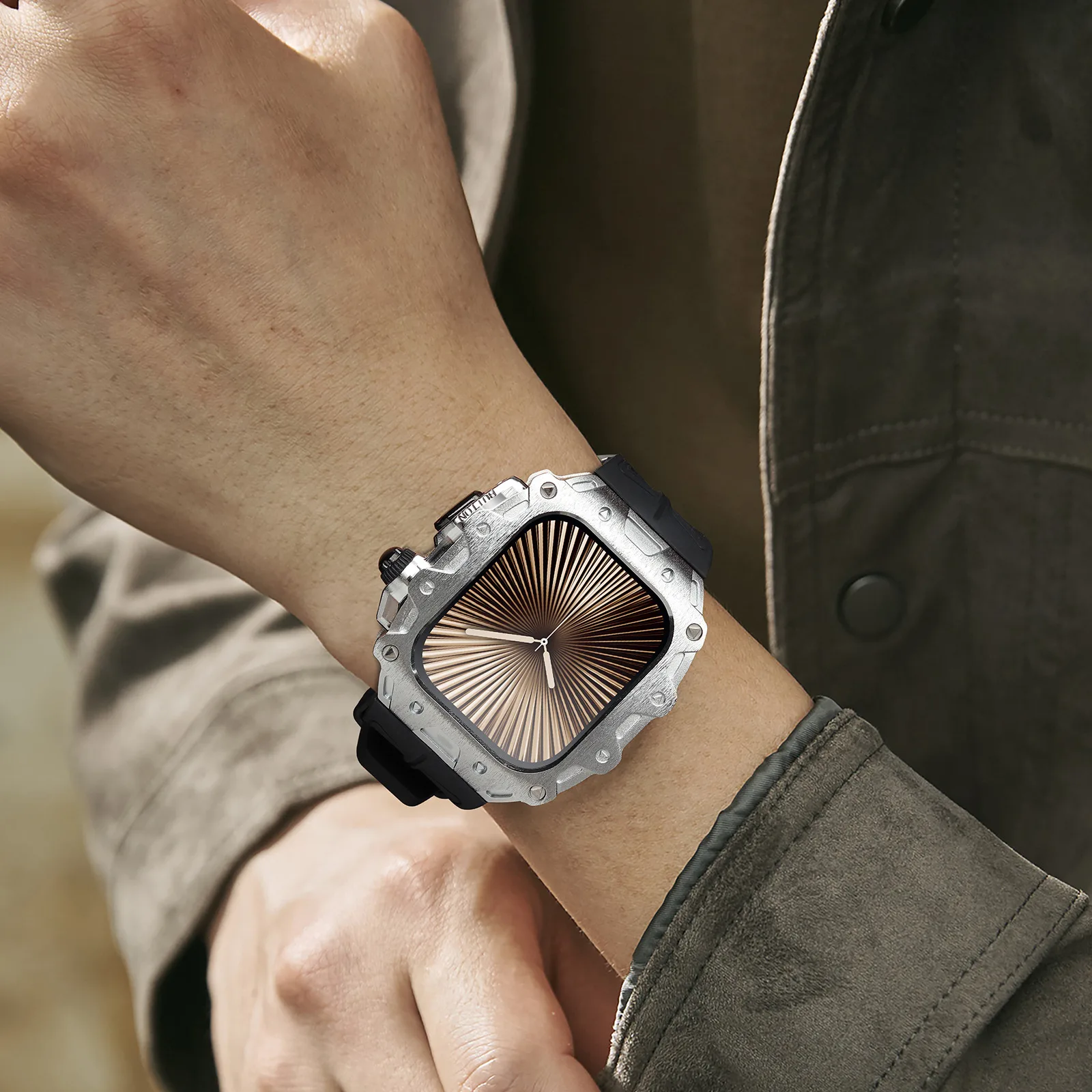 Metal Case For Watch S1110 46mm All-in-one Case And Strap Conversion