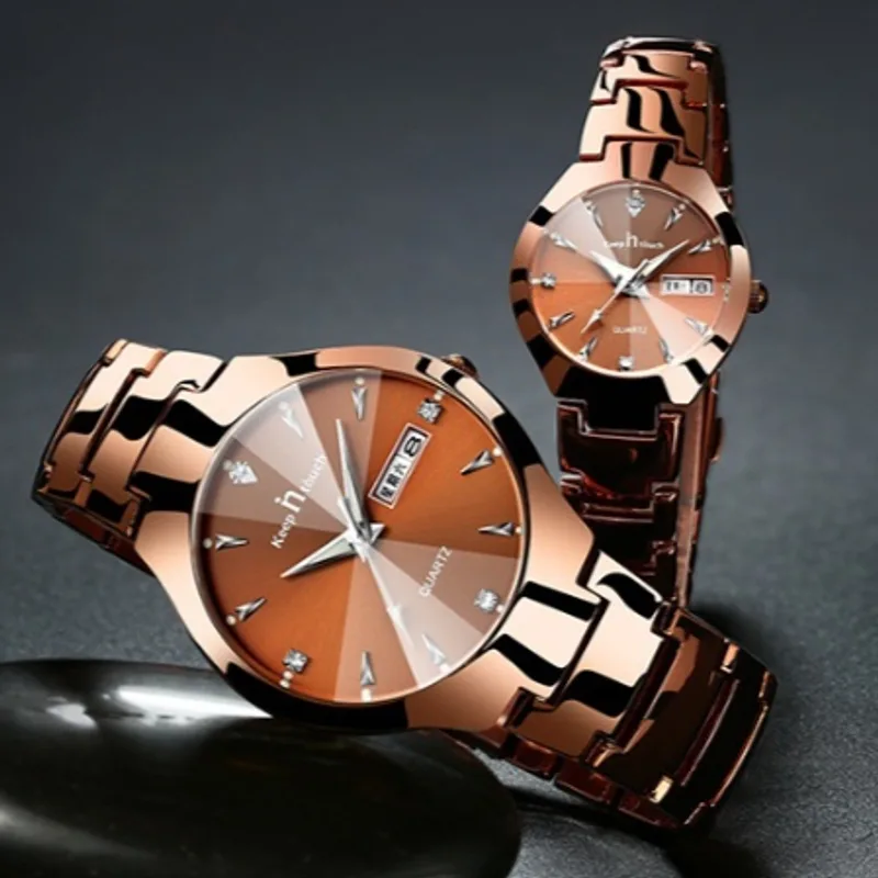 Leisure Fashion Quartz Dual Calendar Night Light Watch
