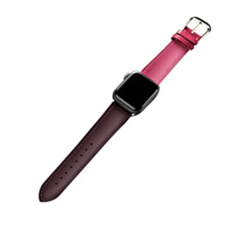 Pin Buckle Leather Suede Leather Strap