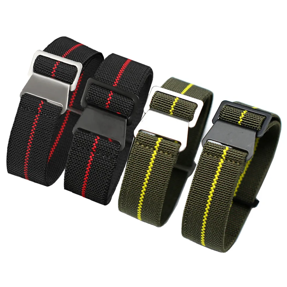 Fineknit Color Matching Elastic Quick-drying Men's Nylon Watchband