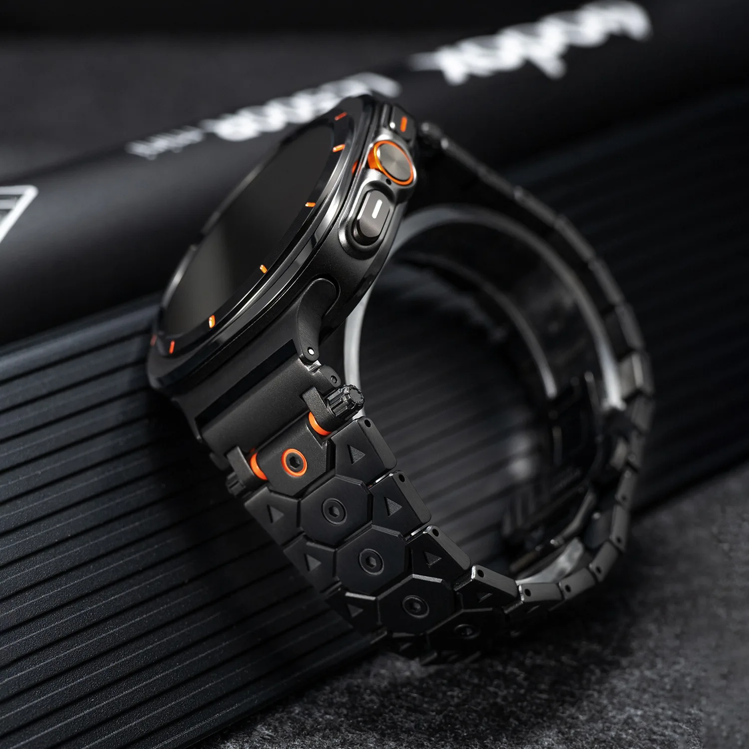 Butterfly Clasp Metallic Stainless Steel Strap