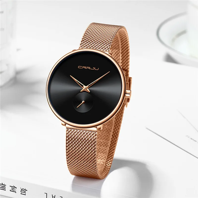 Women's Stainless Steel Strap Mesh Strap Watch Simple
