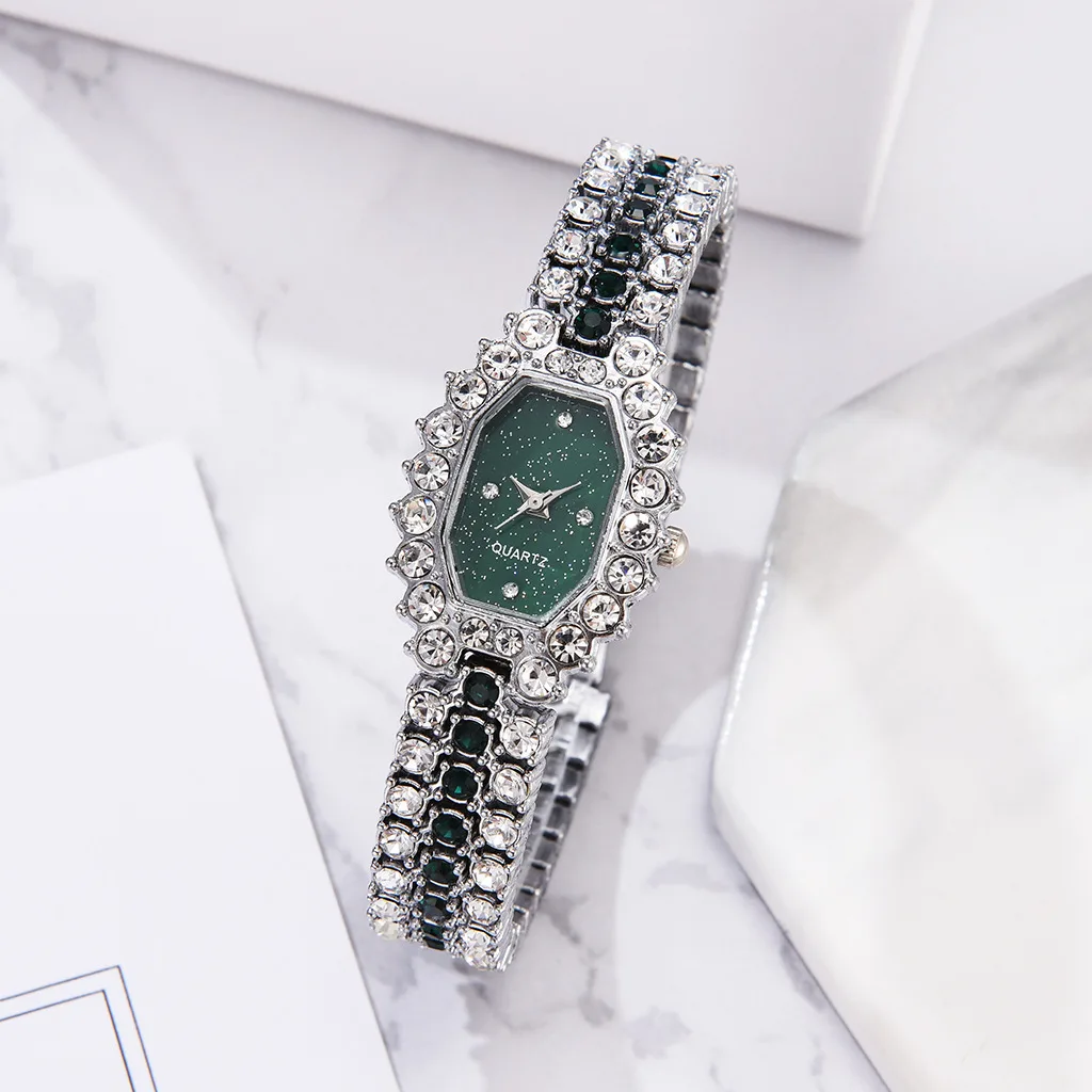 New Ladies Watch Diamond Starry Emerald Fashion