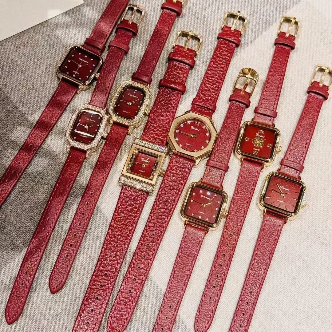Alloy Ankela Red Women's Watch