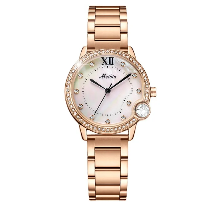 Fashion Shell Face Waterproof Ladies Quartz Watch
