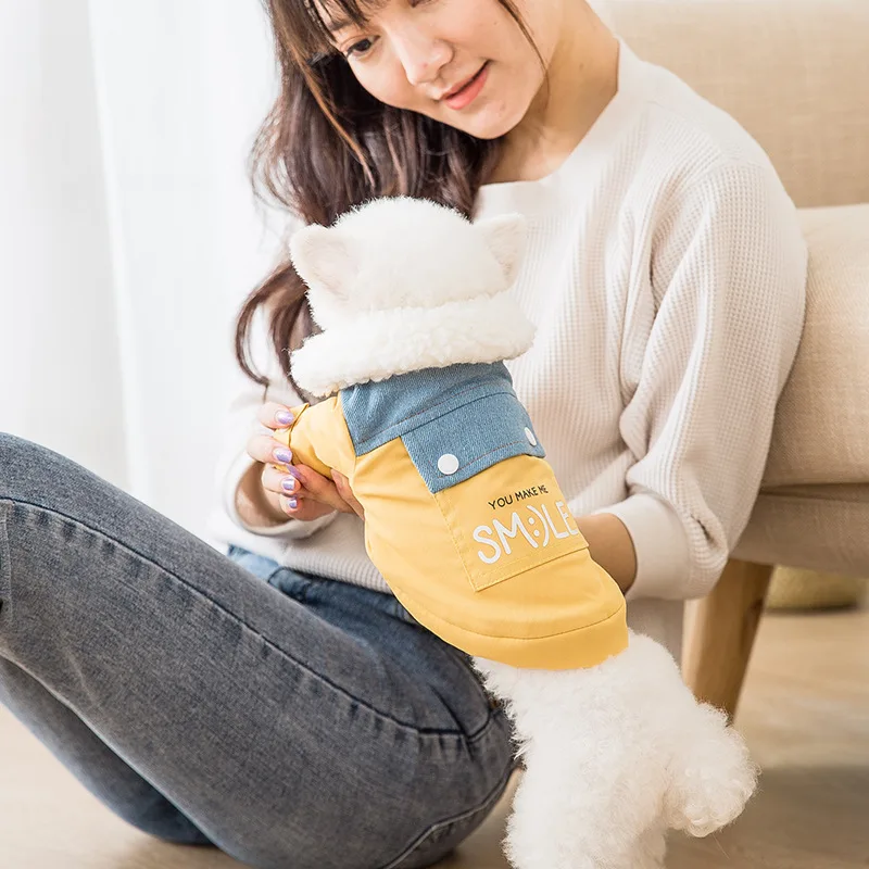 Teddy puppy autumn and winter clothes