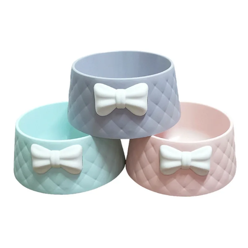 Bow cat bowl dog bowl