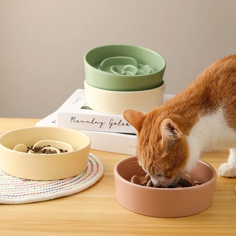 Ceramic Pet Cat And Dog Bowl Small And Medium-sized Dogs Puppy