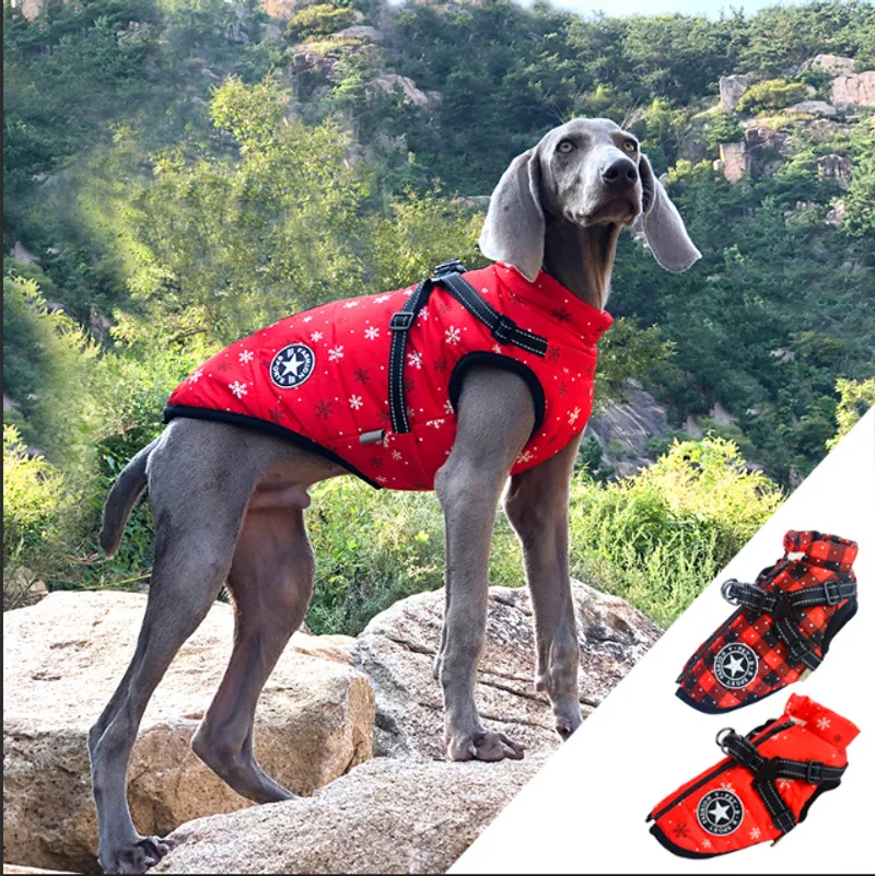 New Pet Reflective Cotton-padded Coat