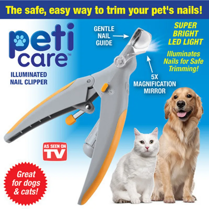 Multifunctional Magnifying Glass Pet Nail Clippers With Light