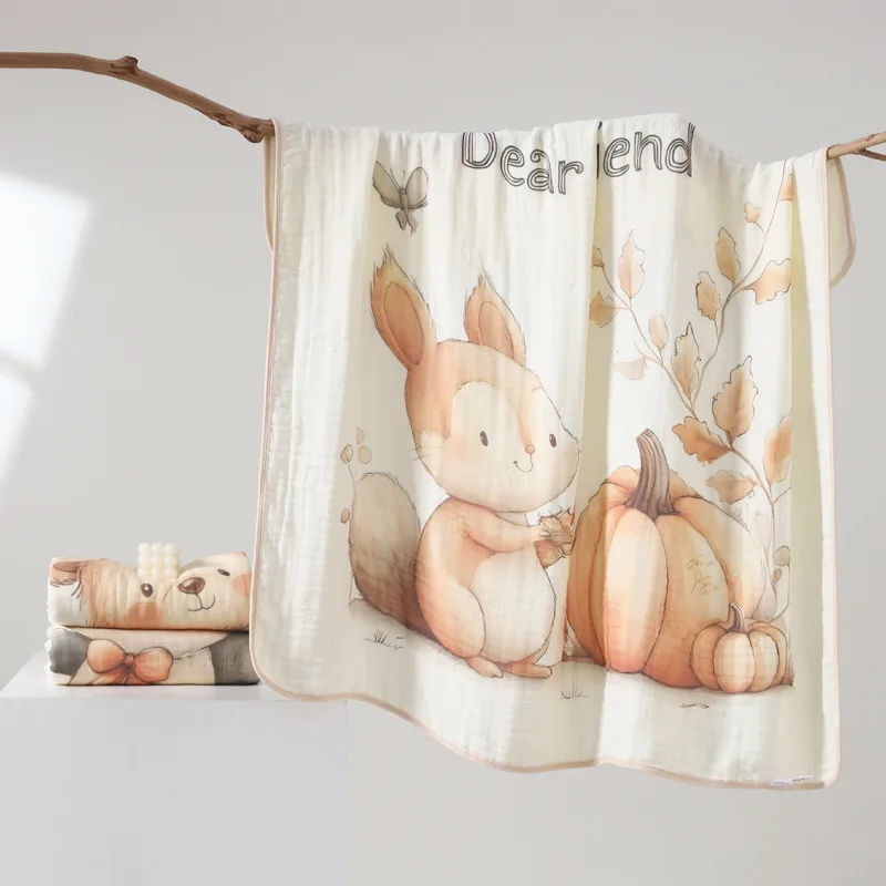 One-piece Cartoon Cotton Baby Blanket