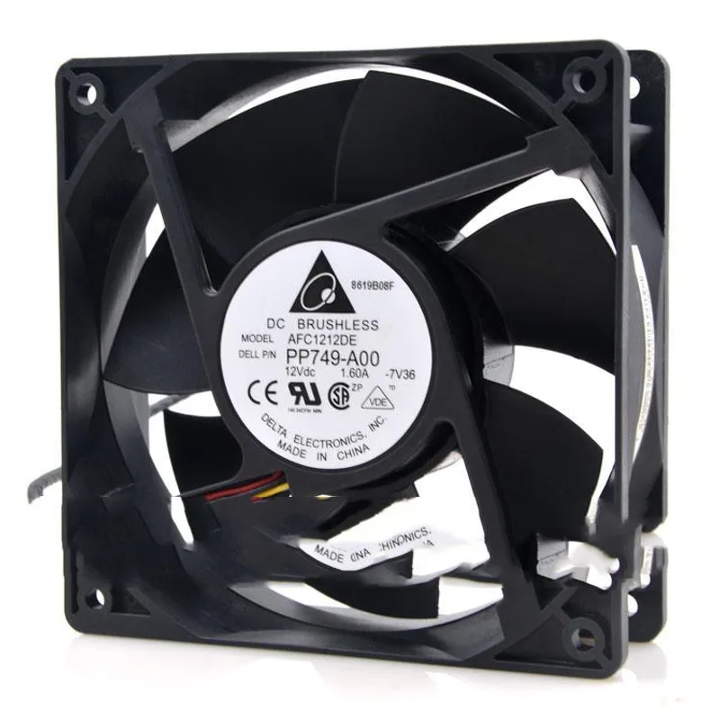 Delta AFC1212DE 12038 12V 1.6A 12CM Gale Volume Ant PWM Speed Control Cooling Fan