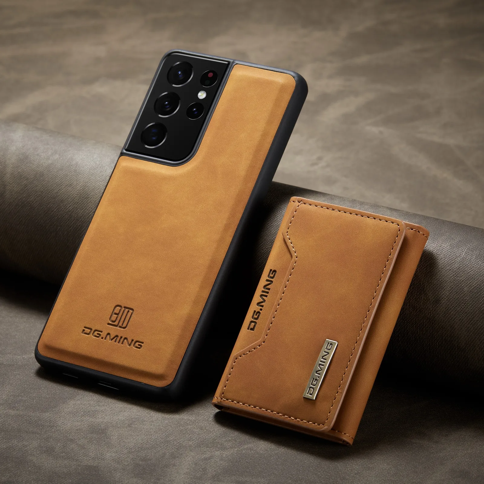 Magnetic Card Mobile Phone Case Protective Leather