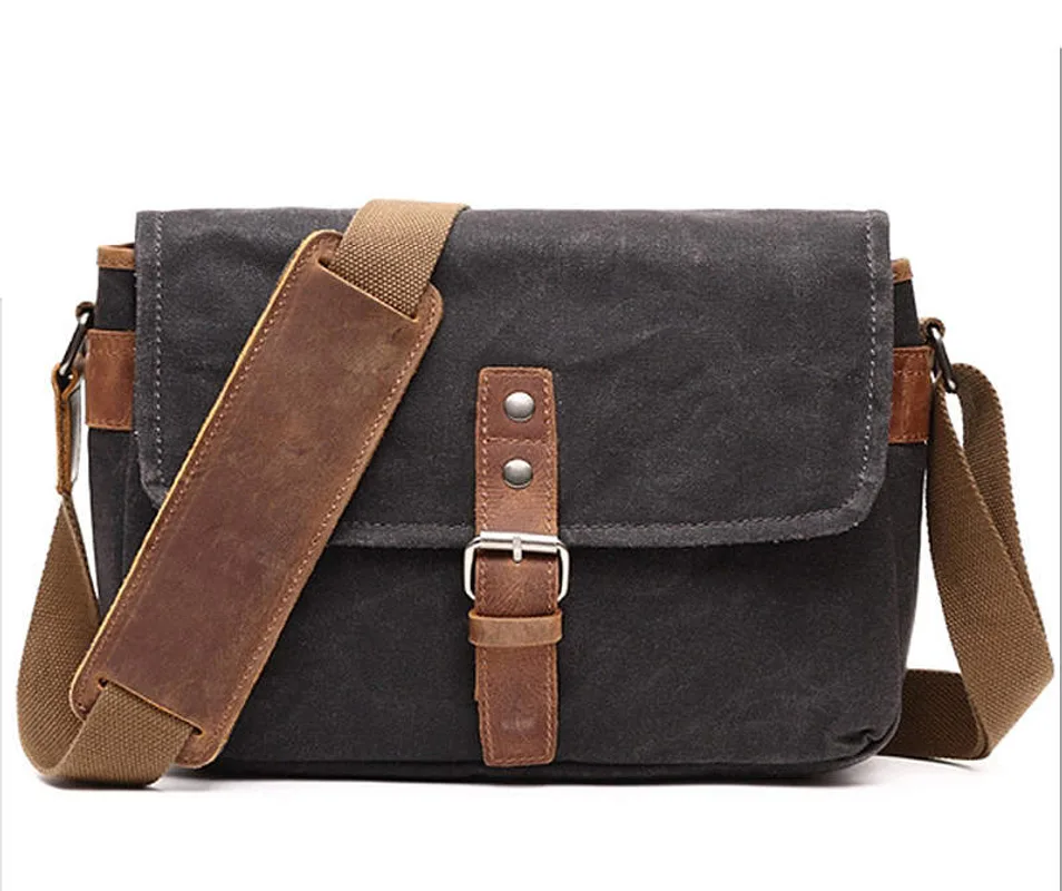 Retro Canvas Single Shoulder Camera Photo Messenger Men'S Business Men'S Chest Bag