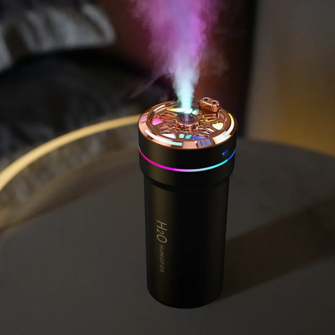Car Humidifier Small Mini Air Purifier Starry Sky Projection Ambience Light