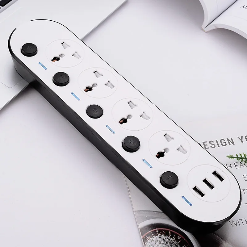 Multi-switch European Standard American Standard British Standard USB Power Strip Socket Household Plug Board Multi-port Fast Charging