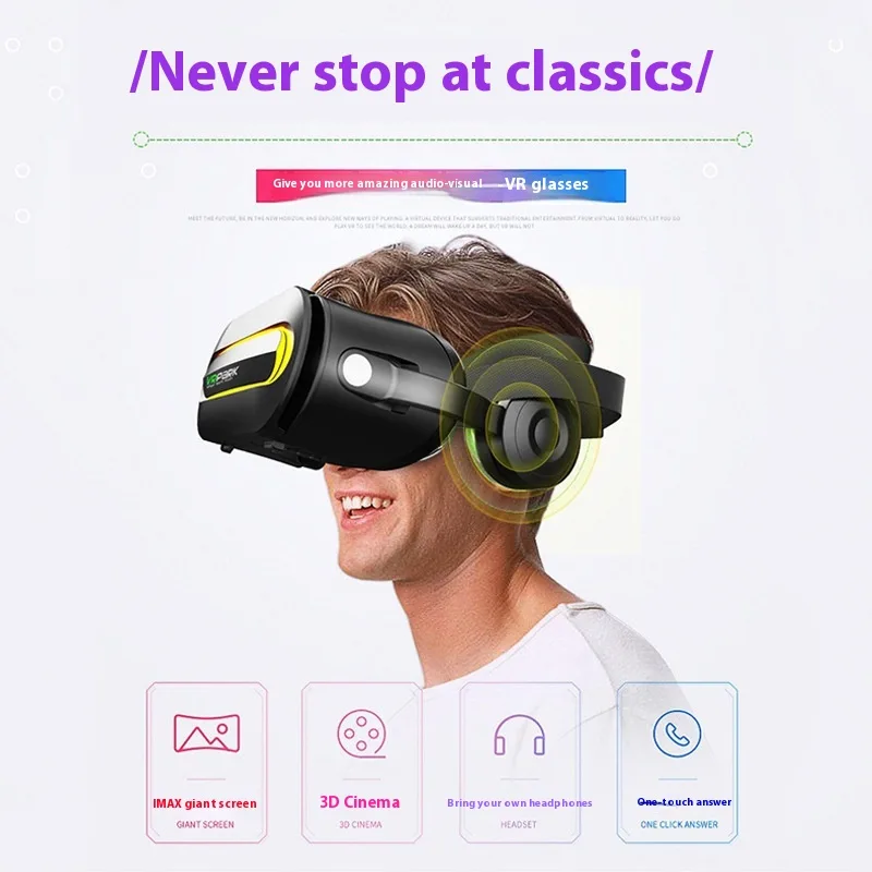 Smart Glasses HD VR Movie Game Bluetooth Headset All-in-one Machine Glasses