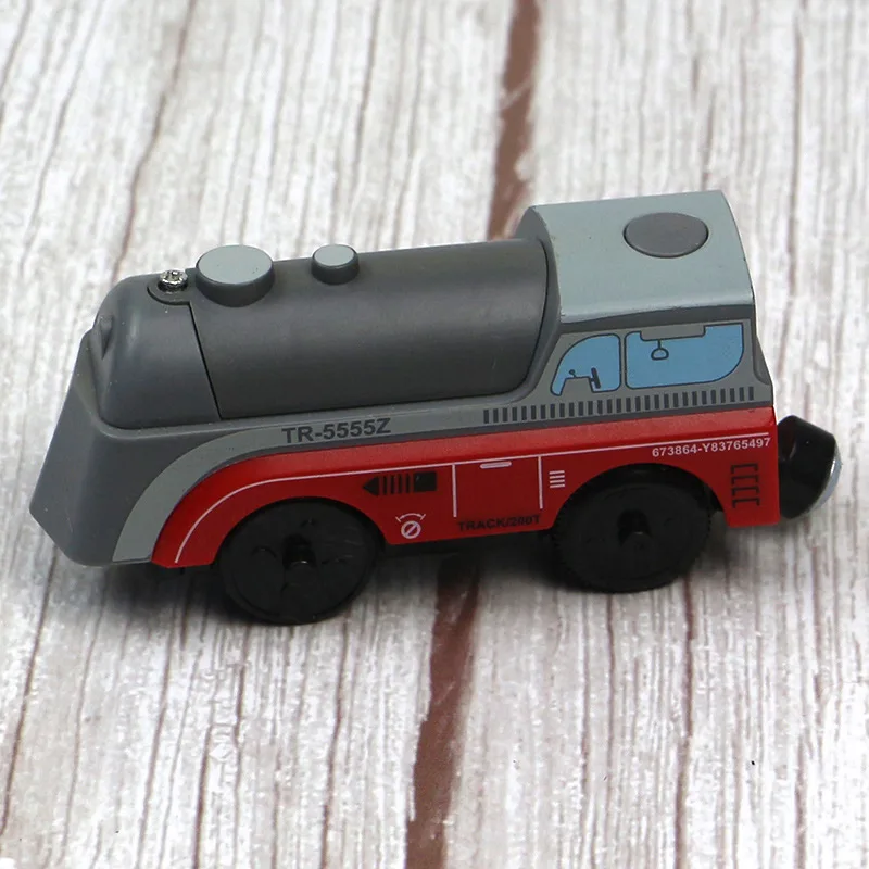 Magnetic Electric Locomotive Compatible With Wooden Rail Cars