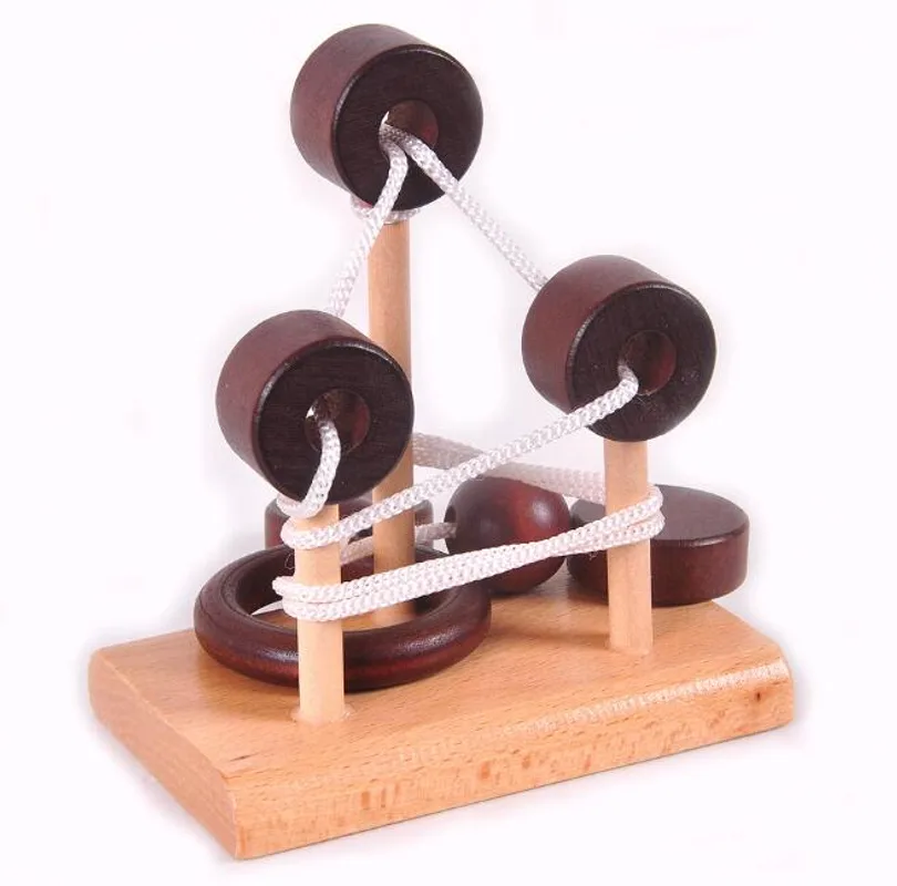 Wooden space thinking educational toy Luban lock
