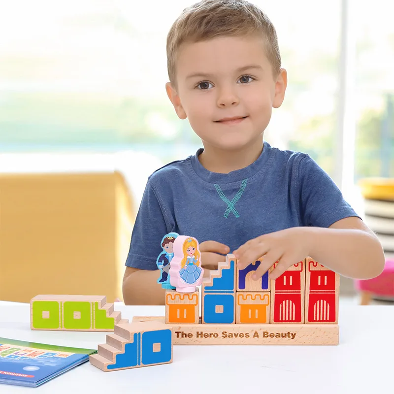 The Prince Saves The Princess Early Childhood Education Educational Wooden Toys
