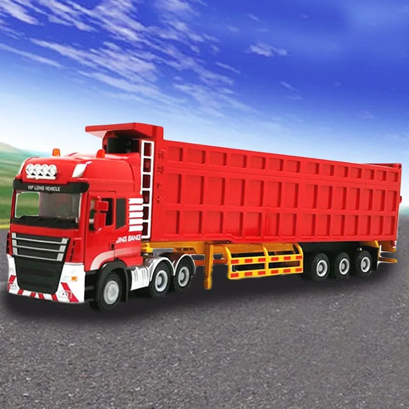Alloy semi-trailer heavy transport truck