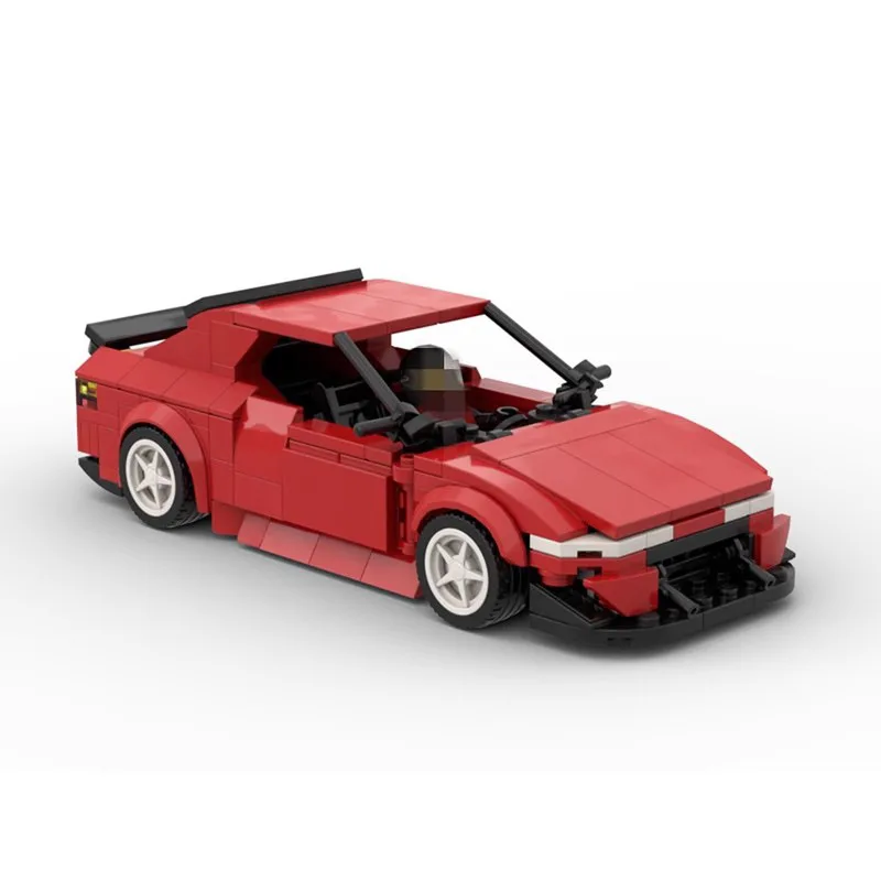 Assembled Building Block Toys 8-grid Car Model