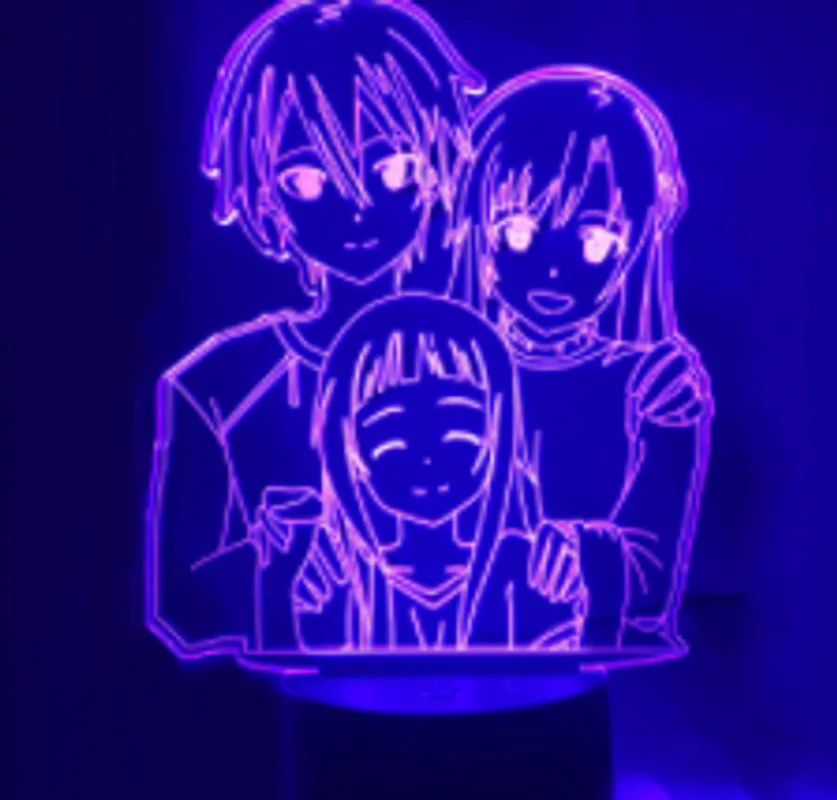 3D Night Light Remote Control Creative Bedroom Decoration Sleeping Table Lamp