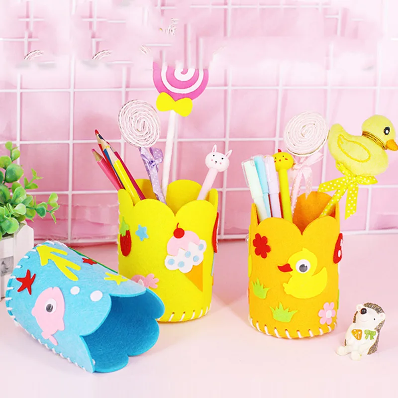 Children's Handmade Cloth Pen Holder Three-dimensional Diy