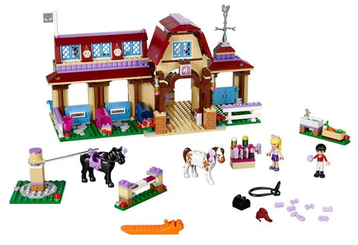 Girl friend series xinhu city equestrian club house building blocks