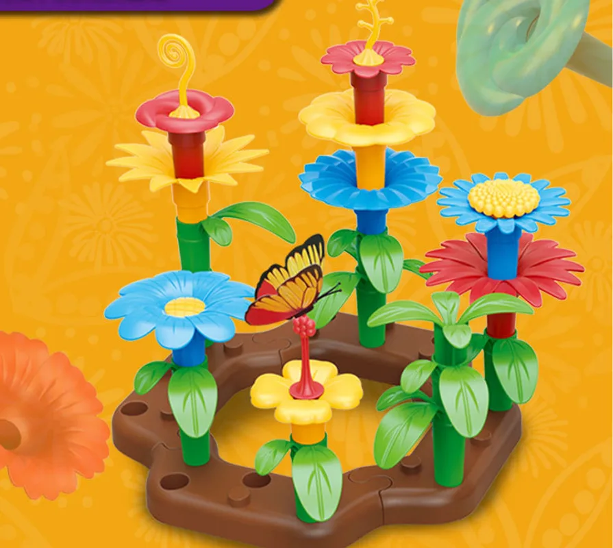Children's Puzzle Variety Plug Into The Garden World Set Development DIY Assembly