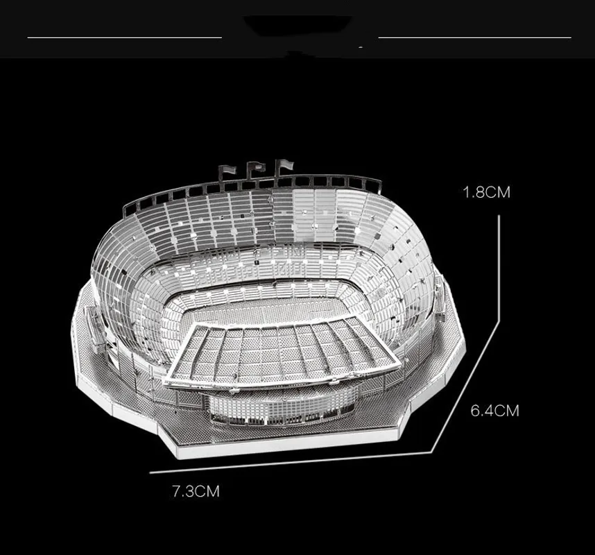 Nou Camp football stadium assembly model