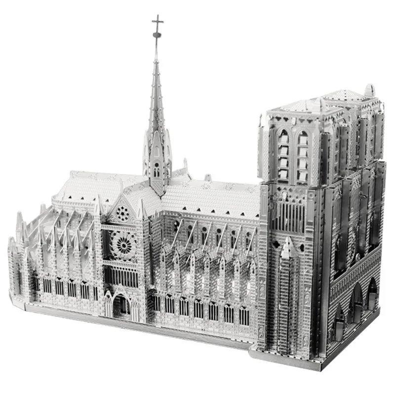 3D Metal Assembly Model Diy Puzzle Notre Dame De Paris