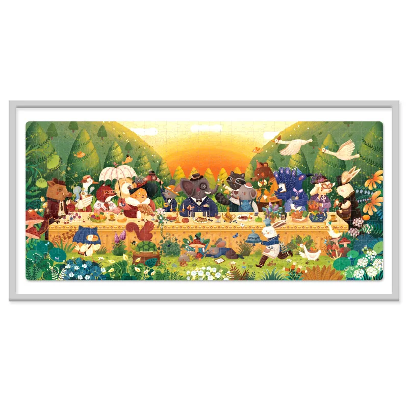 Milu Plane Puzzle Girl German Blue Card Forest