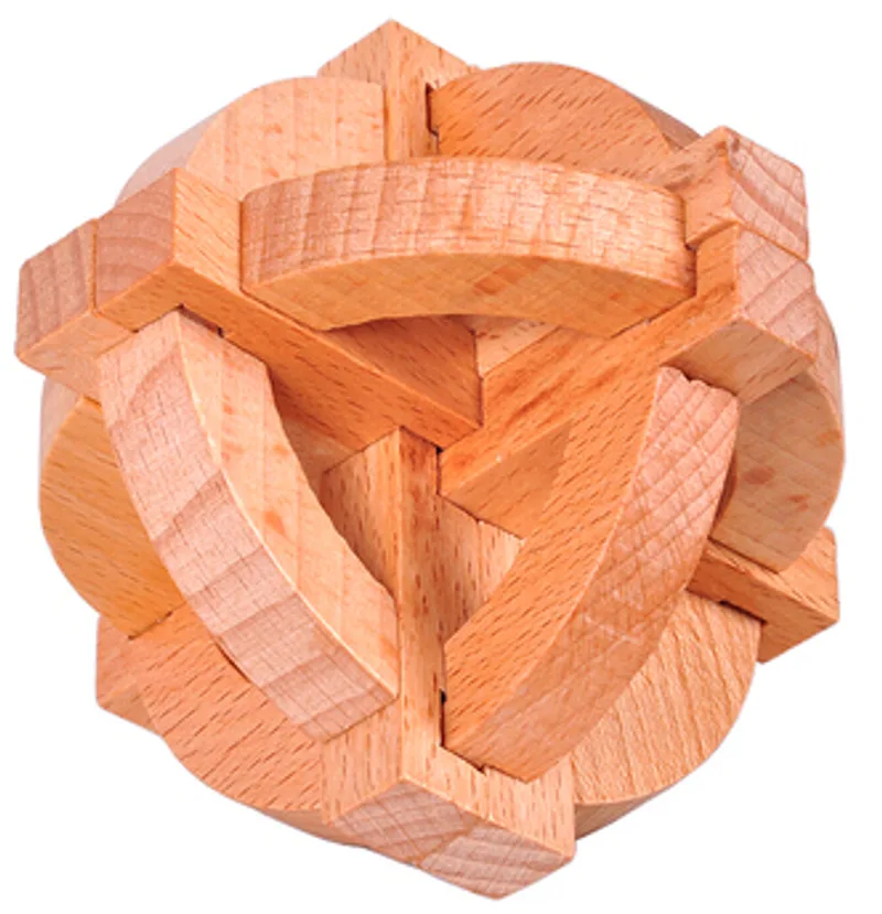 Box Wooden Luban Lock Ball Center Luban Lock Ball Mechanism Lock Possession