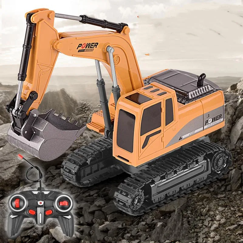 New Children's Multifunctional Alloy Remote Control Excavator Toy