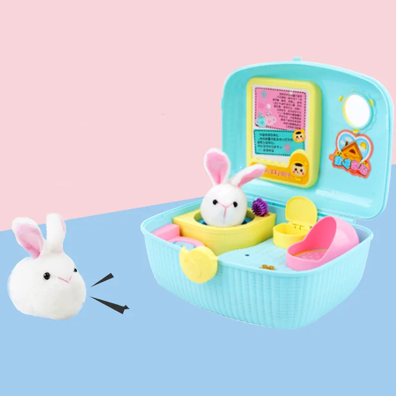 Stuffed Chicken Raising House Girl Cute Pet Animal Simulation