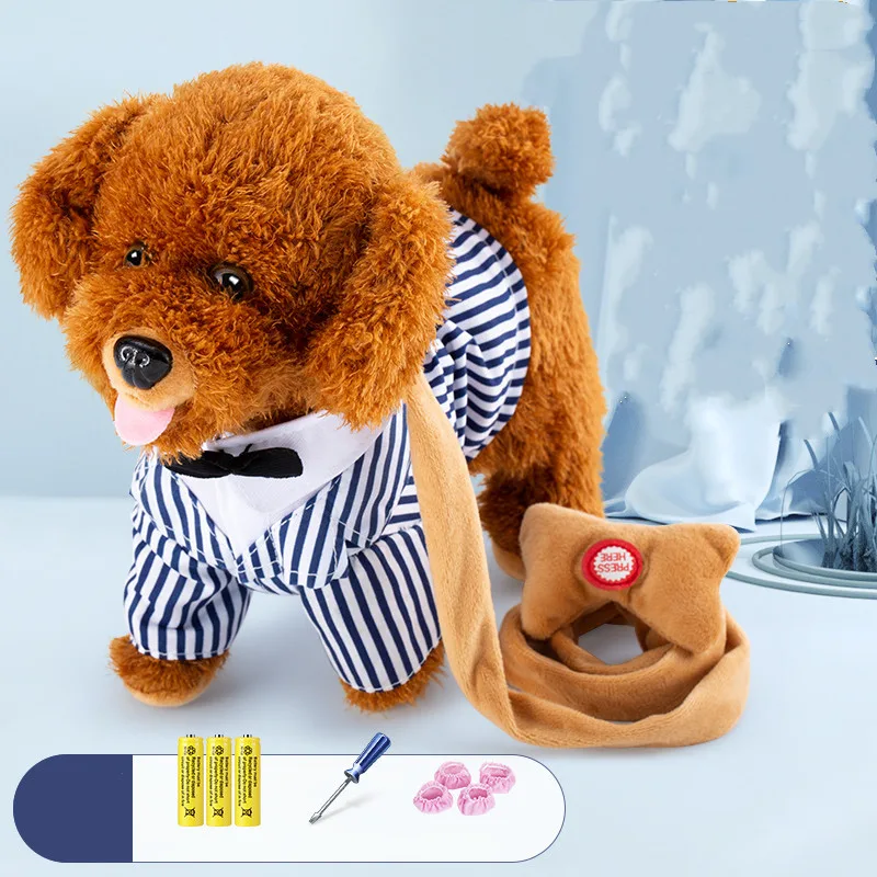 Children'S Electric Plush Toy Dog Can Walk, Bark, Sing, Charge Smart Puppy Simulation
