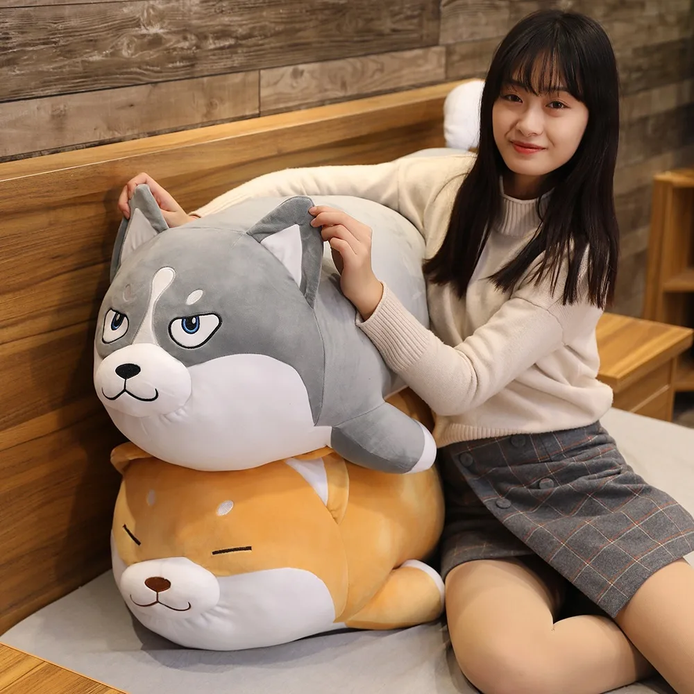 Cute Cartoon Down Cotton Shiba Inu Husky Doll