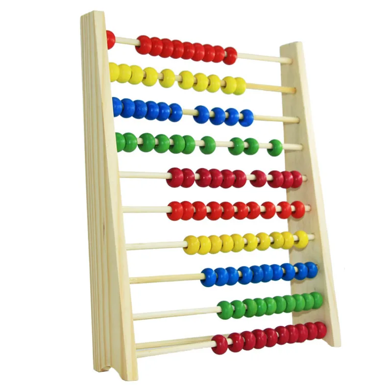 Pine frame 10-grade abacus wooden calculating frame YX386 toy for early childhood education