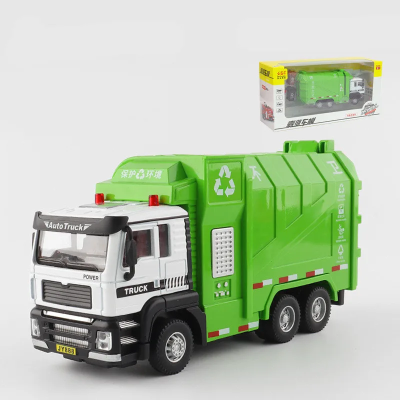 Military model children's sound and light pull back car