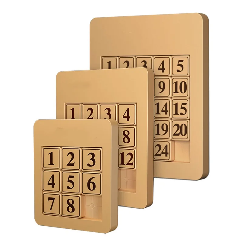 Wood Colored Plastic Huarong Road Educational Toys