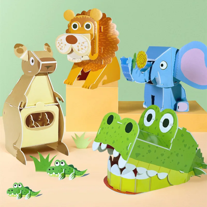 Paper 3D Shaped Puzzle For Early Childhood Education